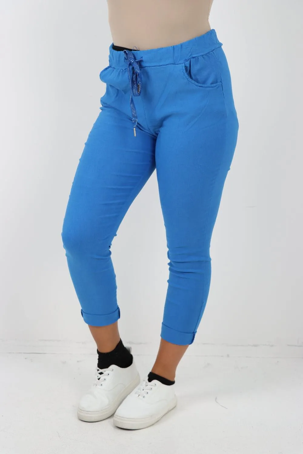 Plain Magic Drawstring Comfort Joggers