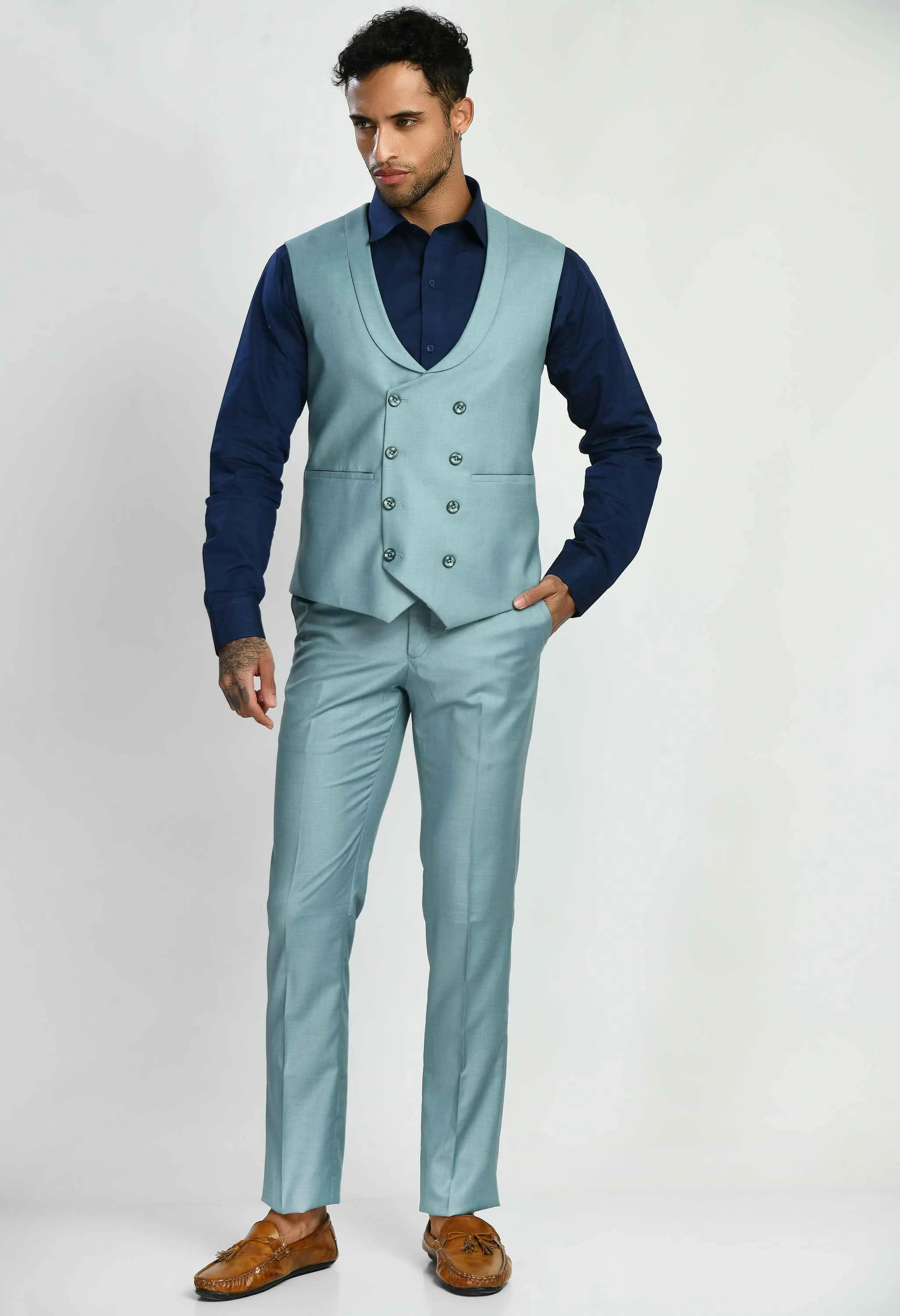 Plain Terry Nylon Suit Set