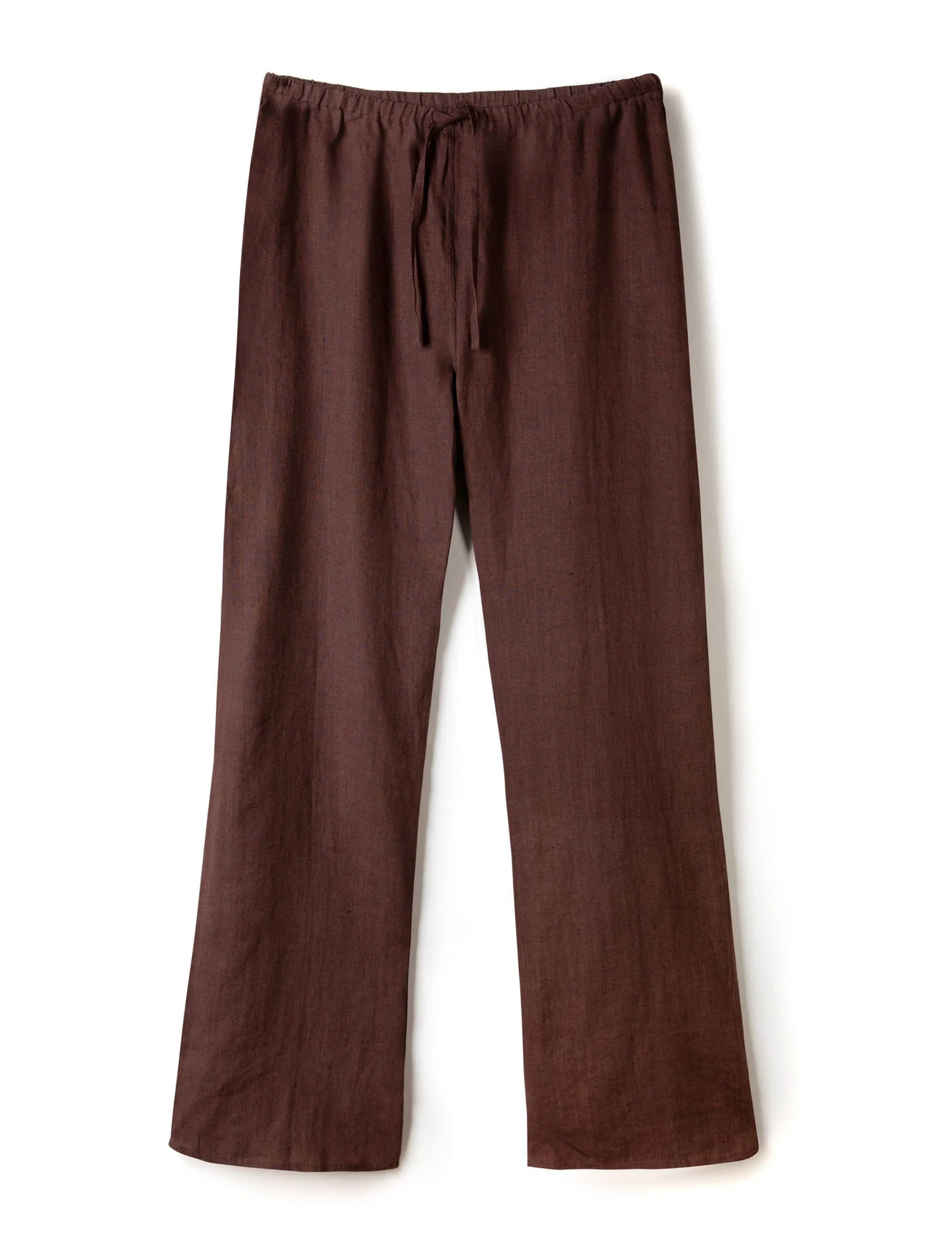 Pleated cami lounge set espresso linen
