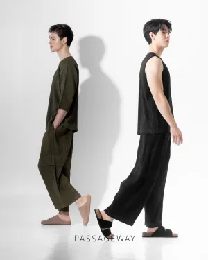 Pleated Cargo Trousers
