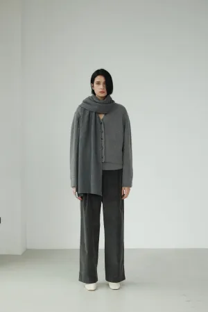 Pleated Corduroy Trousers
