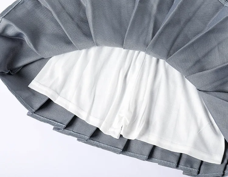 Pleated Skirt Korean Women Student A-Line Skirt