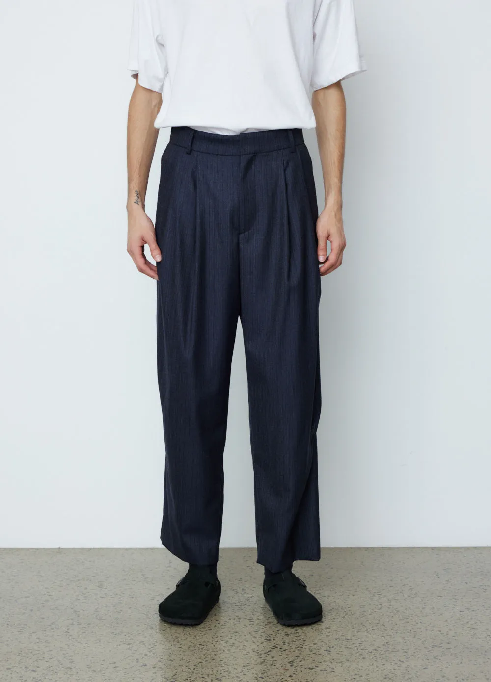 Pleated Wide Trousers