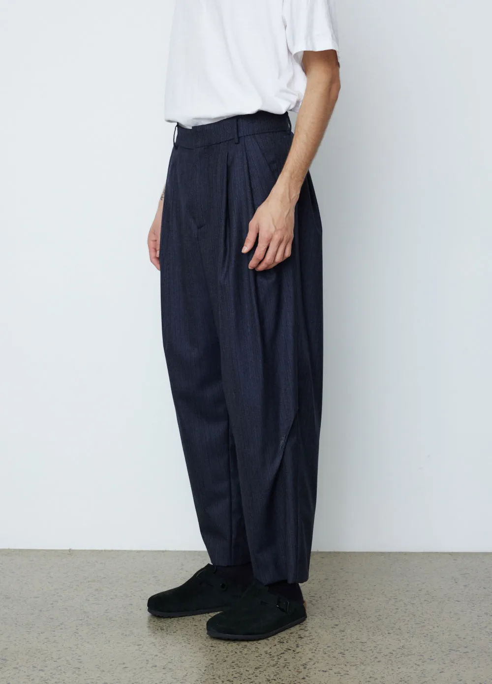 Pleated Wide Trousers