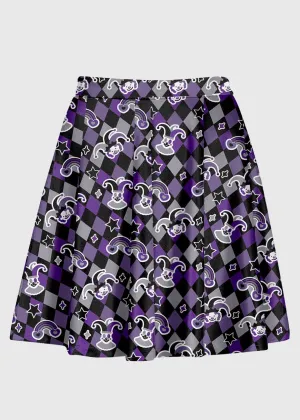 Plus Size Emo Clowncore High Waist Skirt