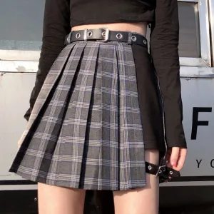 [Plus size] Goth punk belt darkness garter skirt