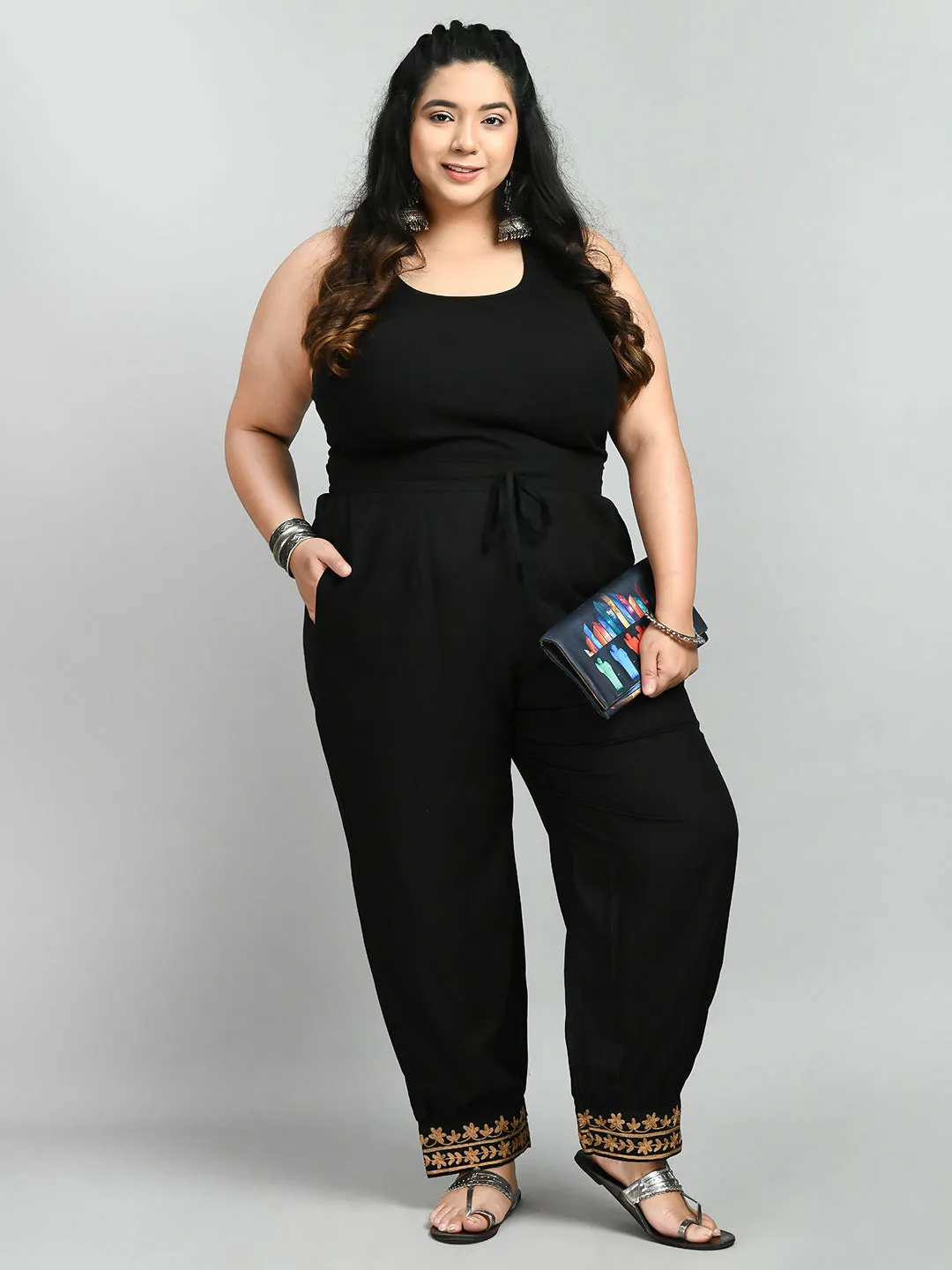 Plus Size Plus Size Aari Black Trousers