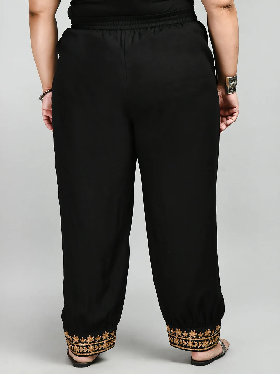 Plus Size Plus Size Aari Black Trousers