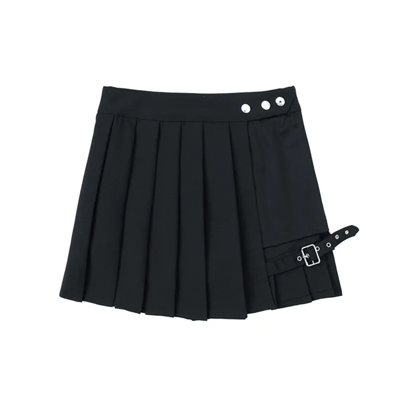 [Plus size] Punk gothic asymmetry pant skirt