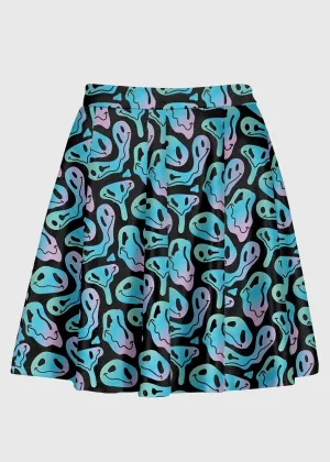 Plus Size Tirppy Smiley Face Skirt