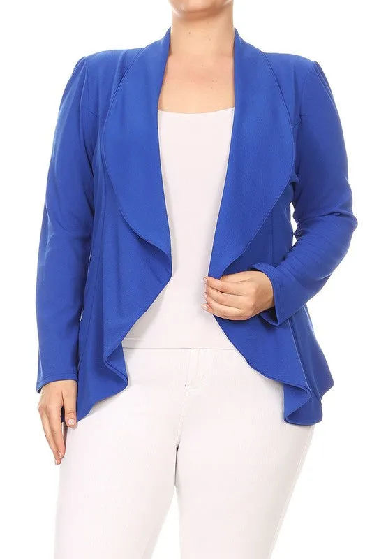 Plus Solid Essential Blazer (More Colors)