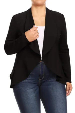 Plus Solid Essential Blazer (More Colors)