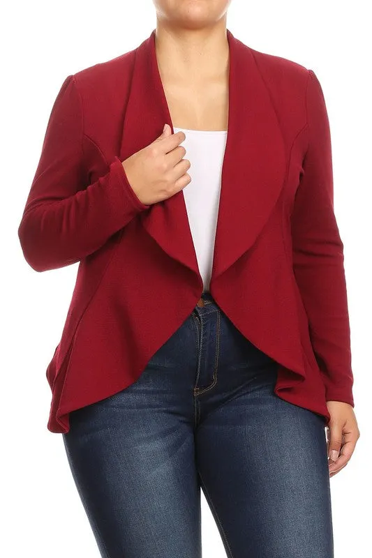 Plus Solid Essential Blazer (More Colors)