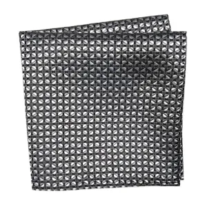 Pocket Square, Black/Grey