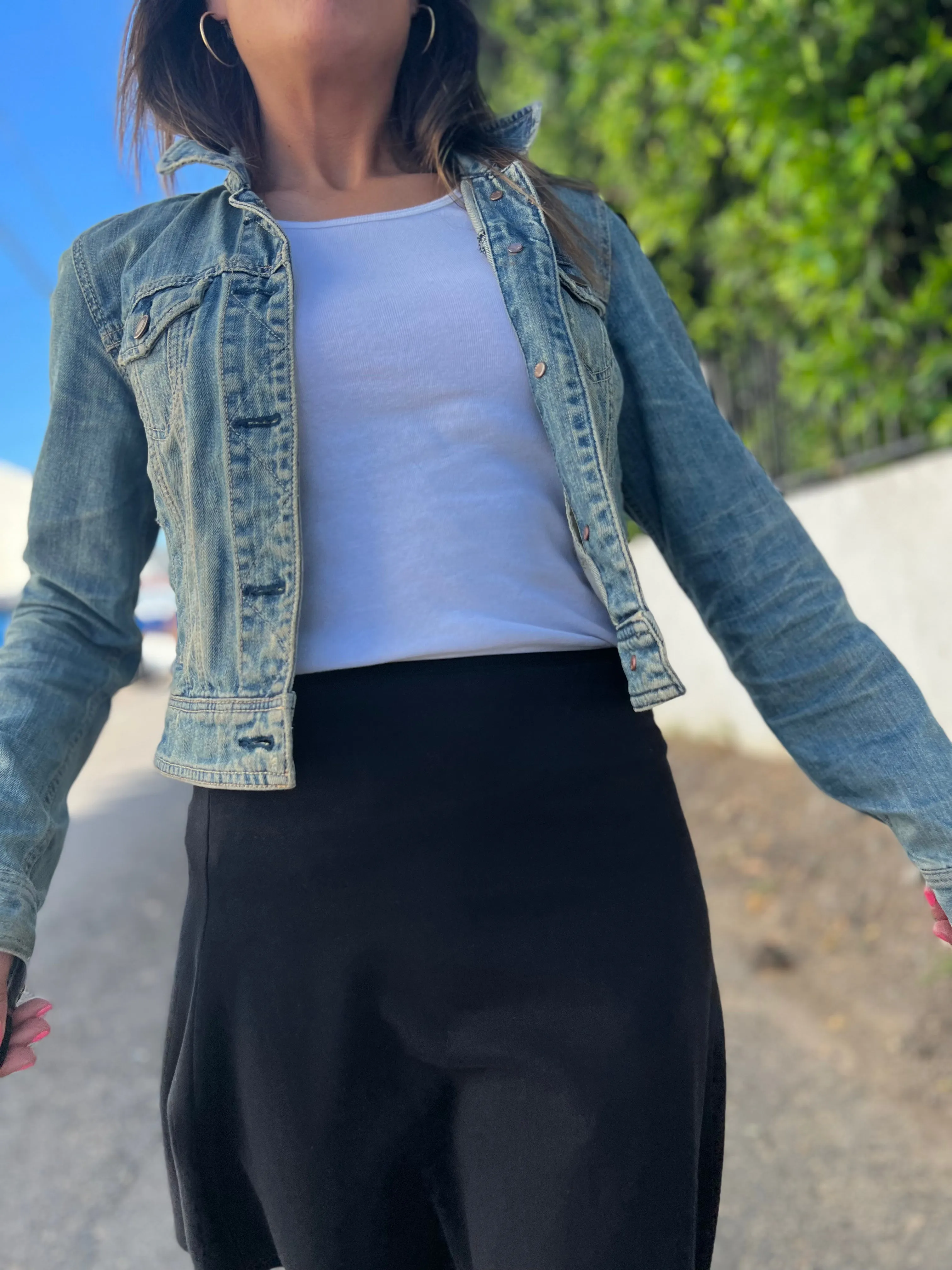 Simple looks Outfit Lineup MM COTTON FIT N FLARE - BLACK