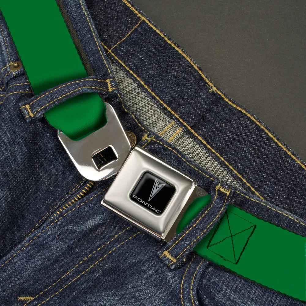 Pontiac Seatbelt Belt - Green Webbing