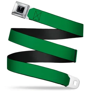 Pontiac Seatbelt Belt - Green Webbing