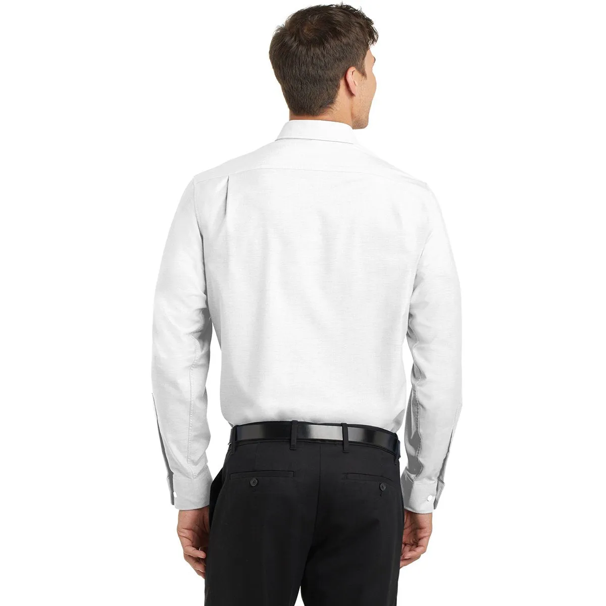Port Authority Men's White Tall Superpro Oxford Shirt