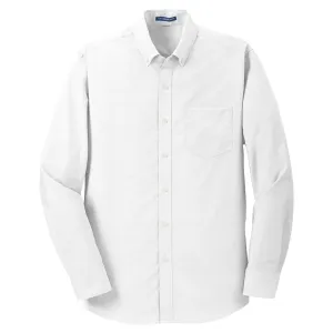 Port Authority Men's White Tall Superpro Oxford Shirt
