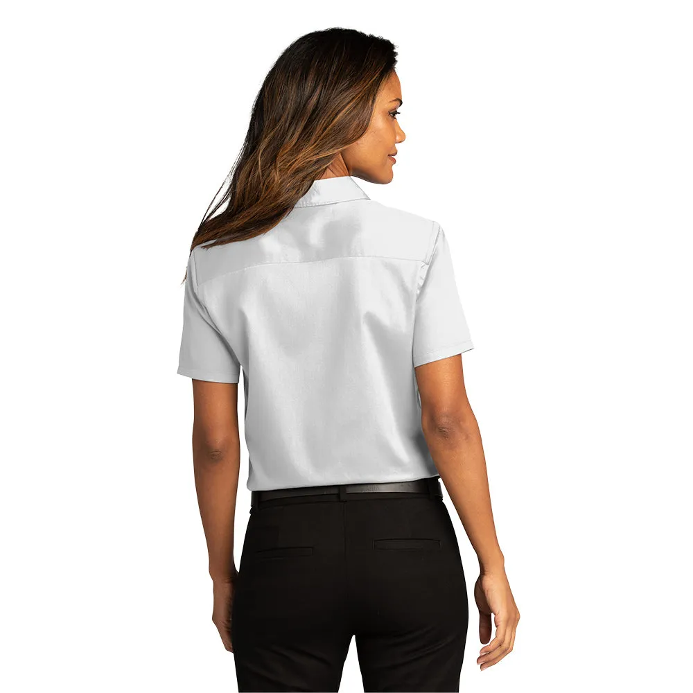 Port Authority® Women's Short Sleeve SuperPro React ™ Twill Shirt - White