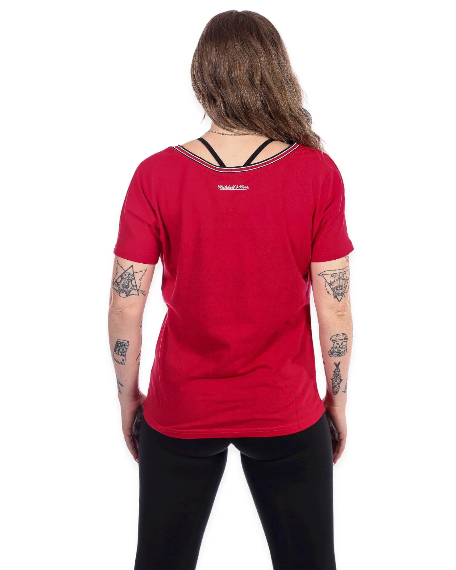 Portland Blazers Mitchell & Ness Portland Trail Blazers Women's Slouchy Tee