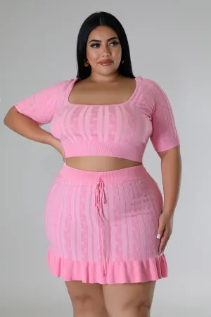 Pretty Dare Skirt Set Plus
