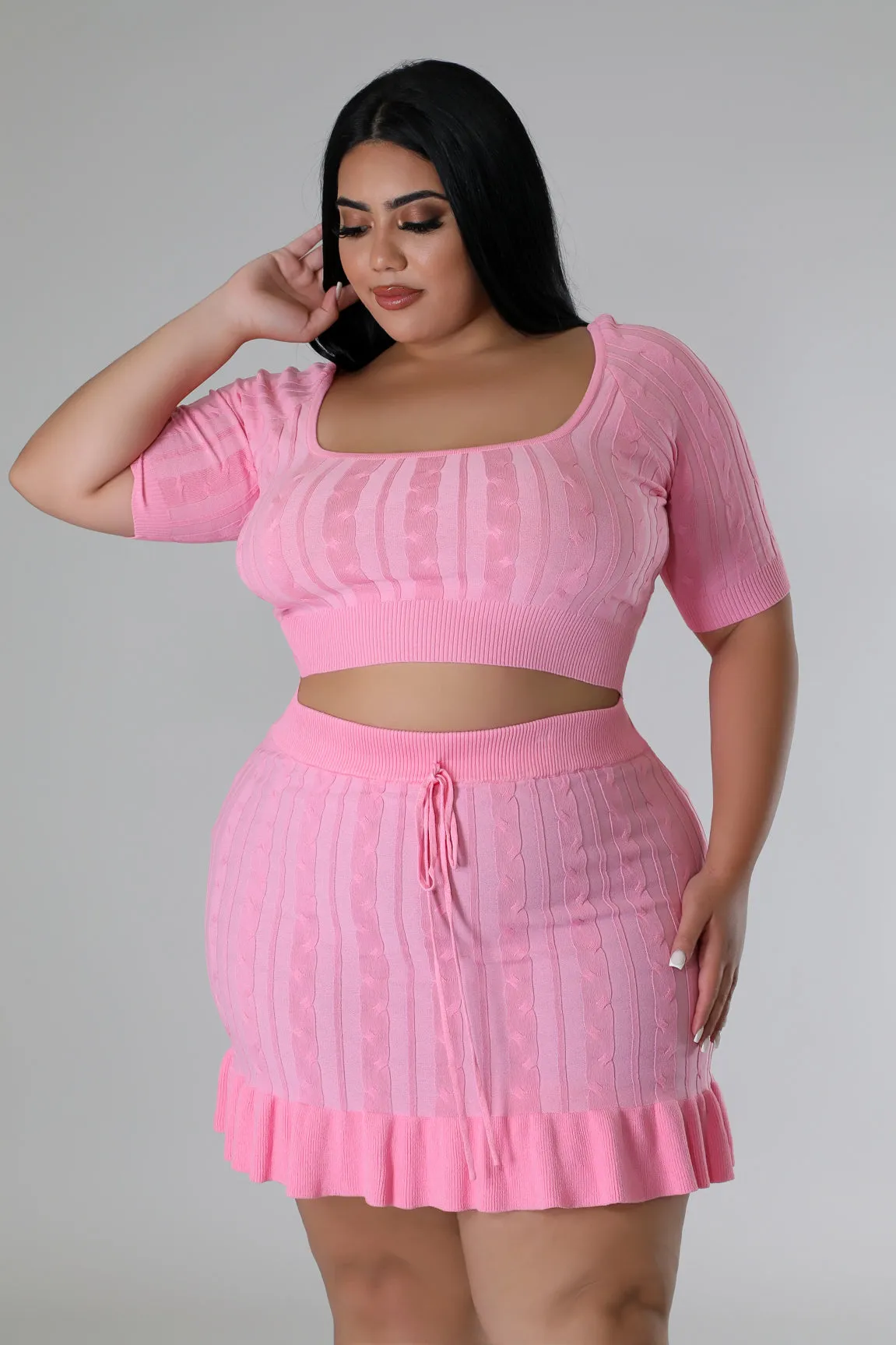 Pretty Dare Skirt Set Plus