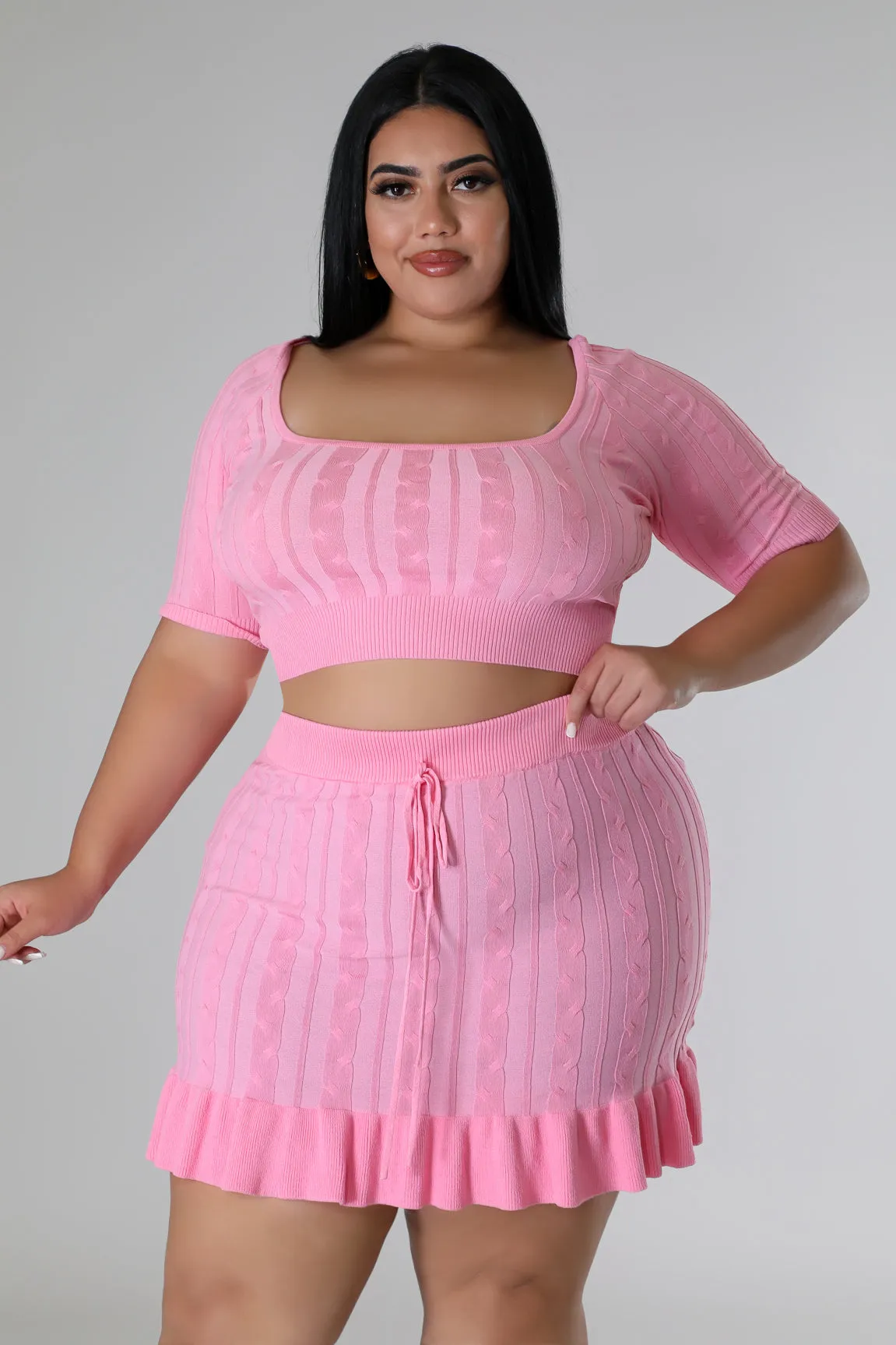 Pretty Dare Skirt Set Plus