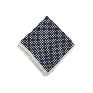 Printed Blue Baseball Pocket Square