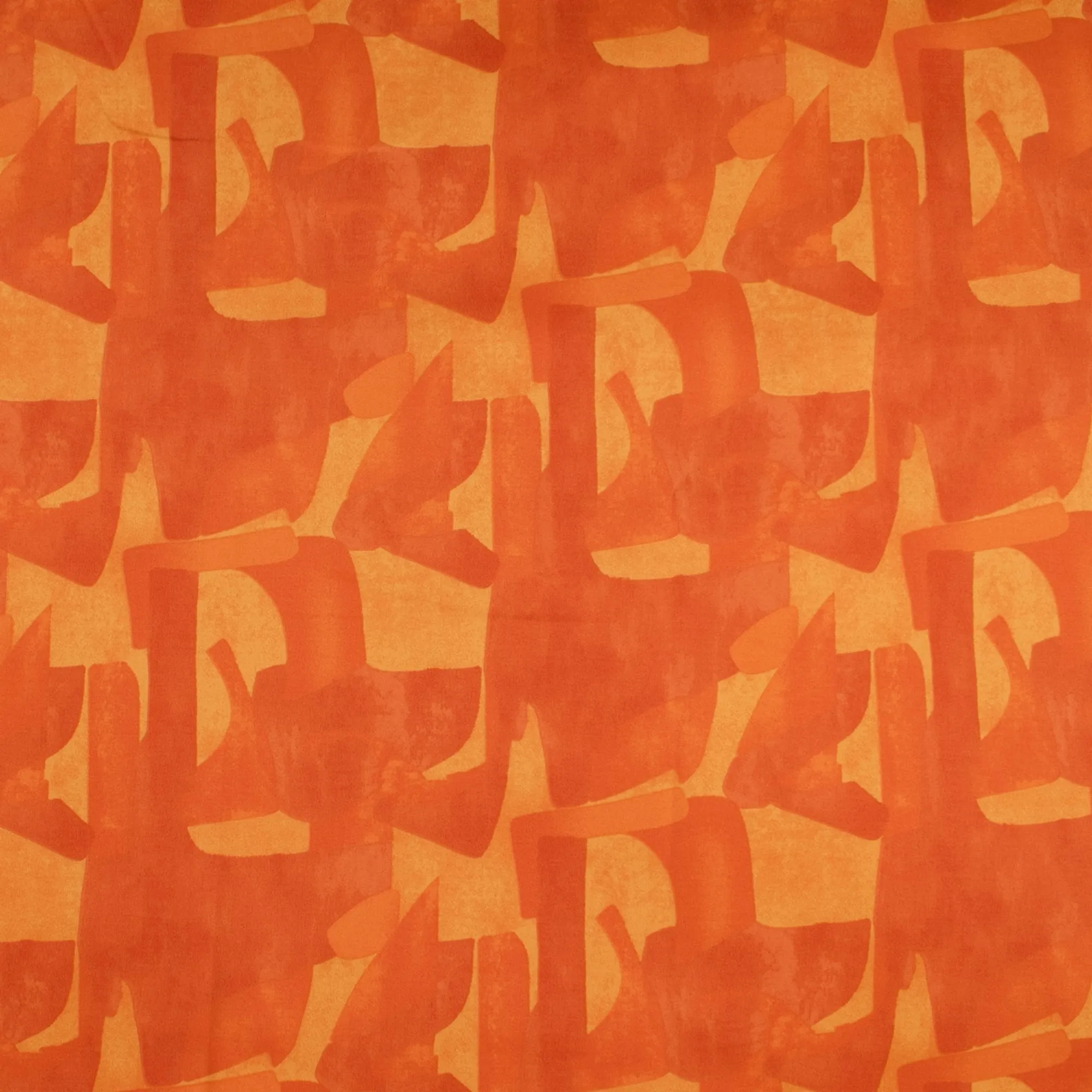 Printed Stretch Sateen - SANDY - 003 - Orange