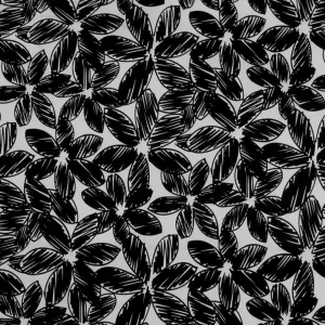 Printed Stretch Sateen - SANDY - 005 - Black
