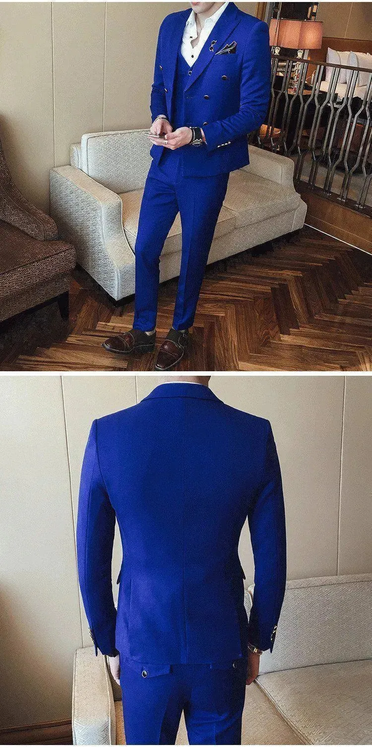 Private Meeting Slim Fit 3 Piece Suit