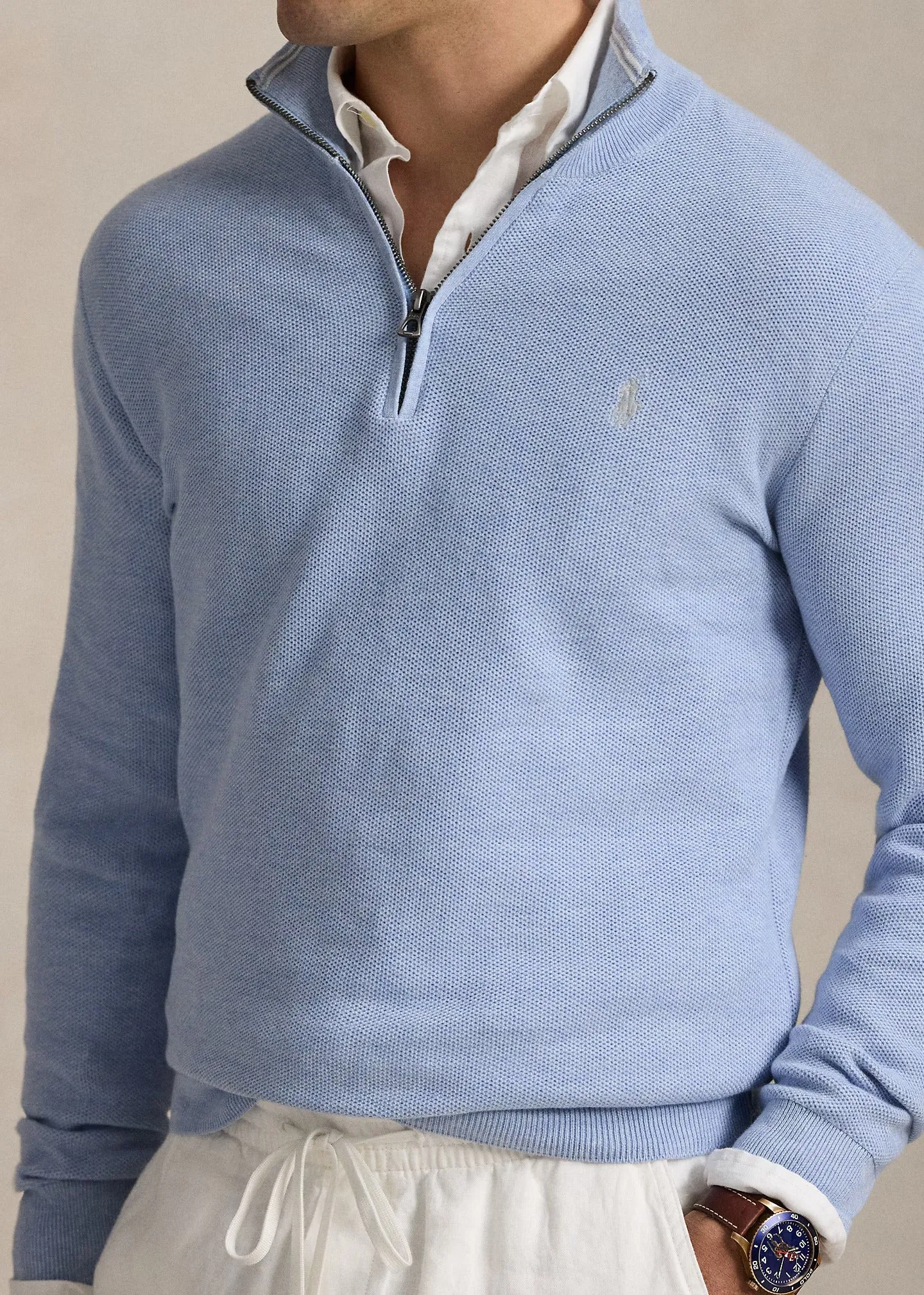 Pull camionneur Ralph Lauren bleu