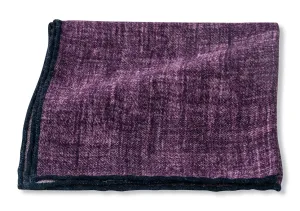 Purple Wool Flanella Pocket Square - 5373