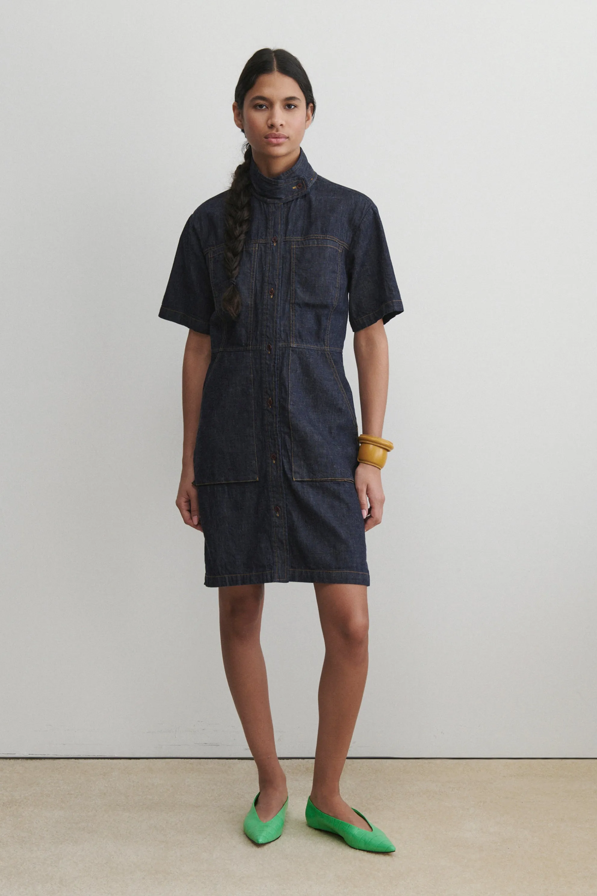 Shade Soft Asymmetrical hem Siren Dress