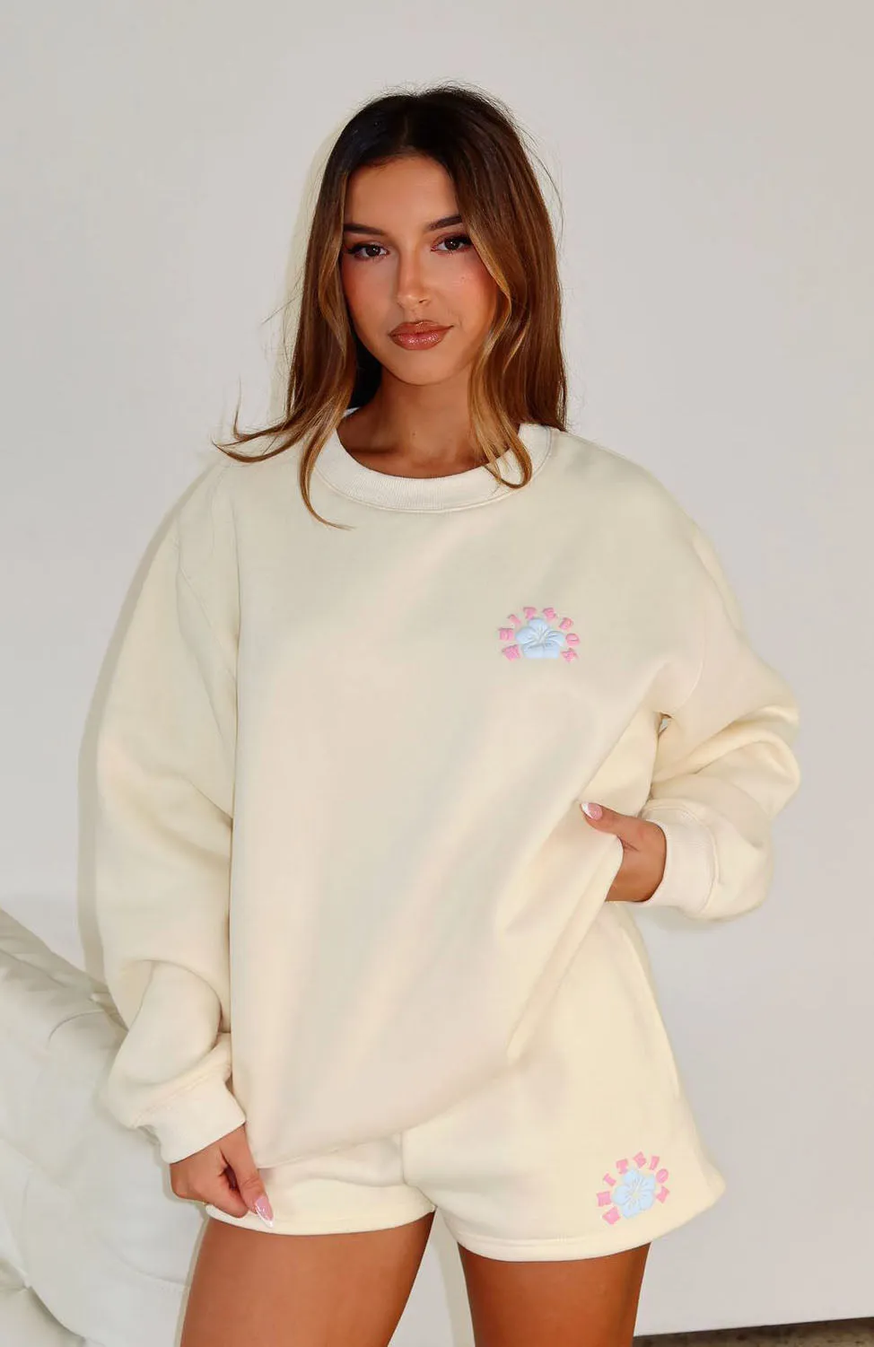 Early Chill Keep Blooming Lounge Shorts Lemon