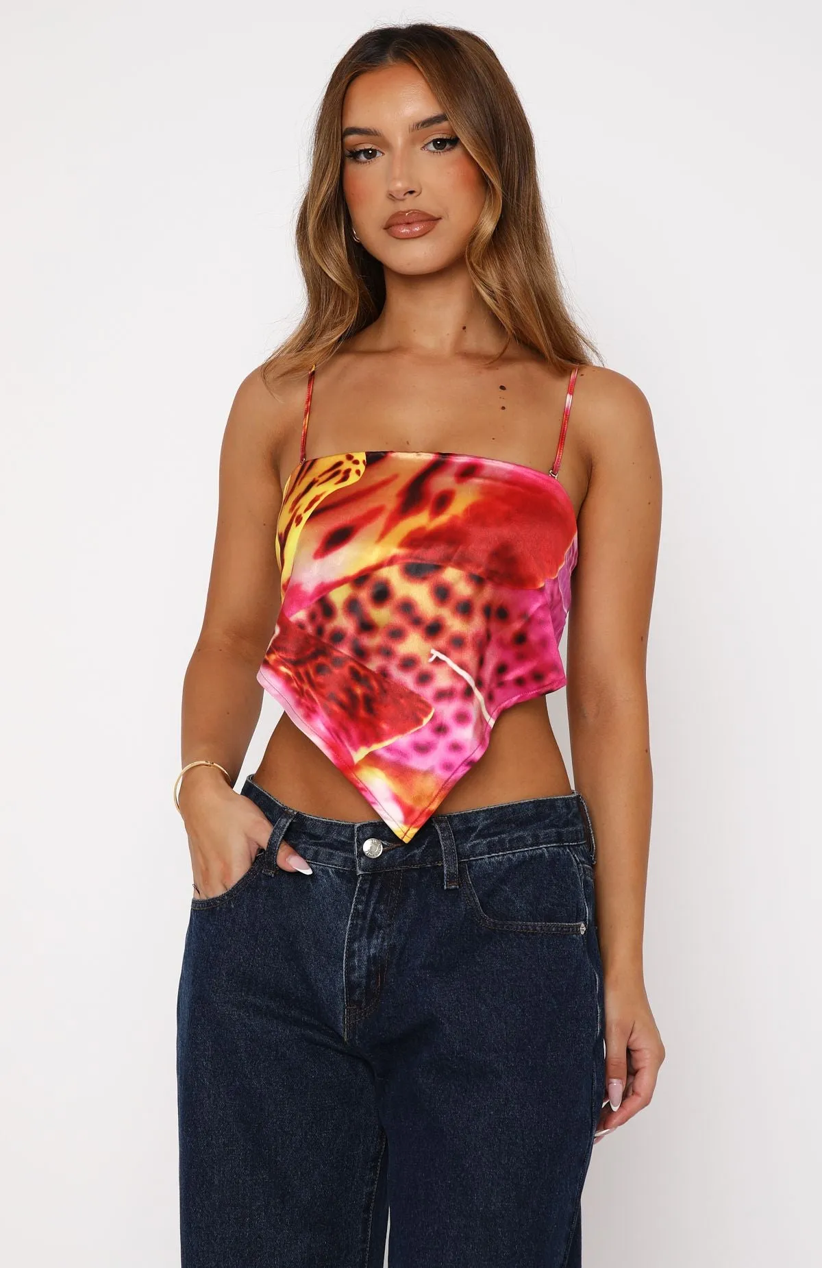 Printed T-shirt NonToxicCoating Paradise Island Top Orchid Sun