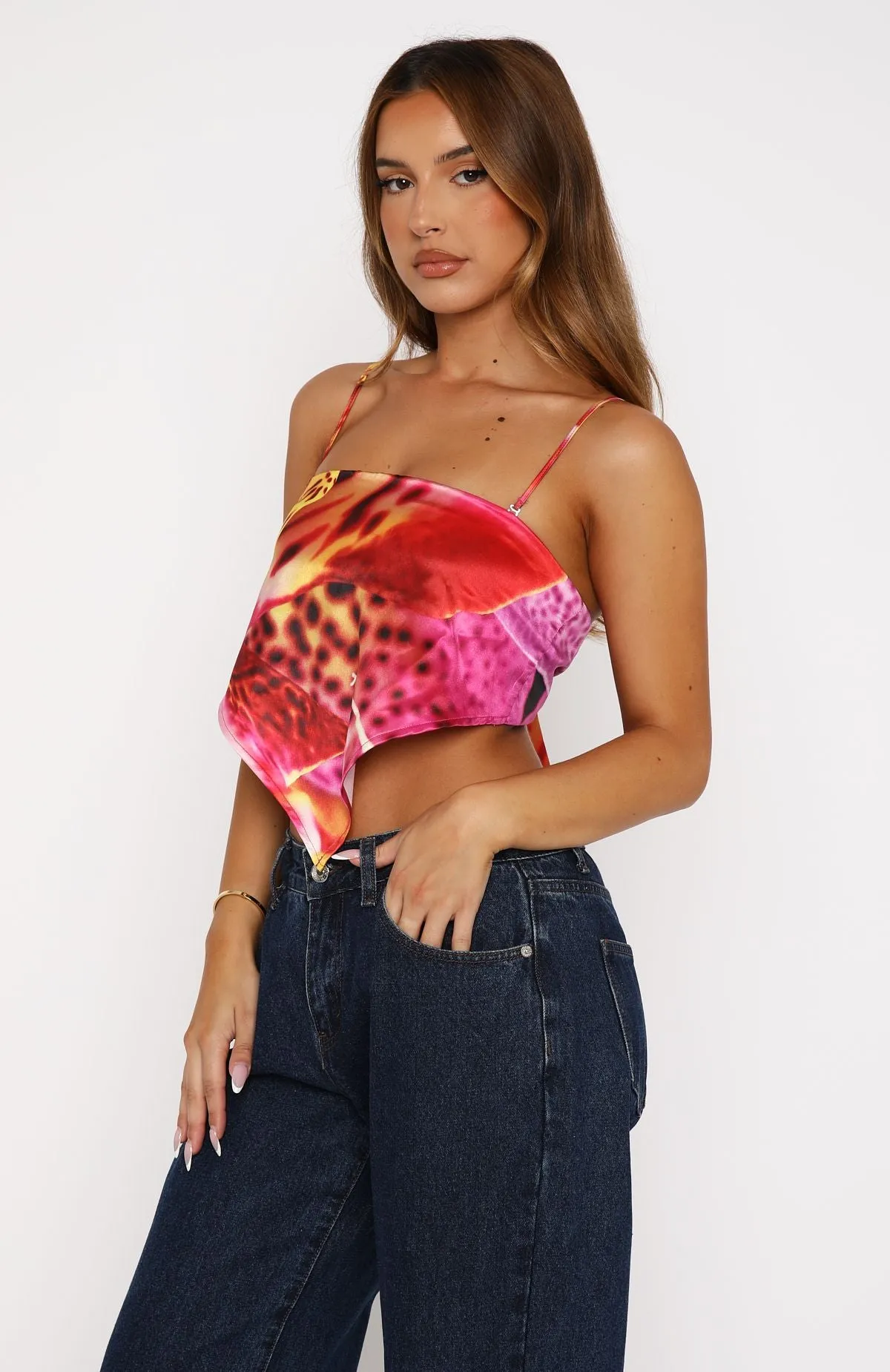 Paradise Island Top Orchid Sun Relaxed Crew Neck Opening