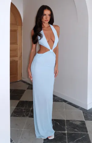 Everybody's Watching Maxi Dress Baby Blue Architectural Tailoring QuickDry Performance