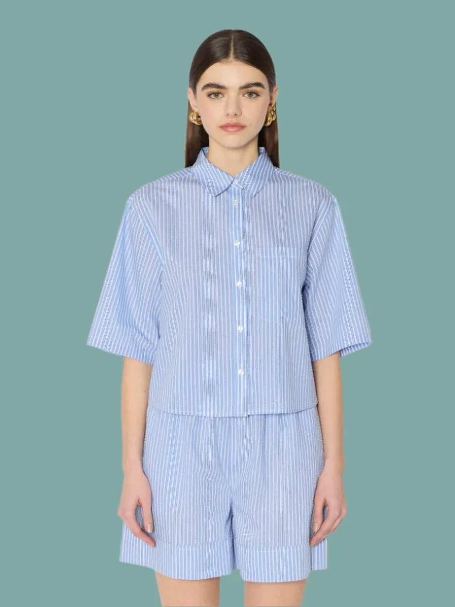 Cirilla Striped Top LowImpact Dye Process