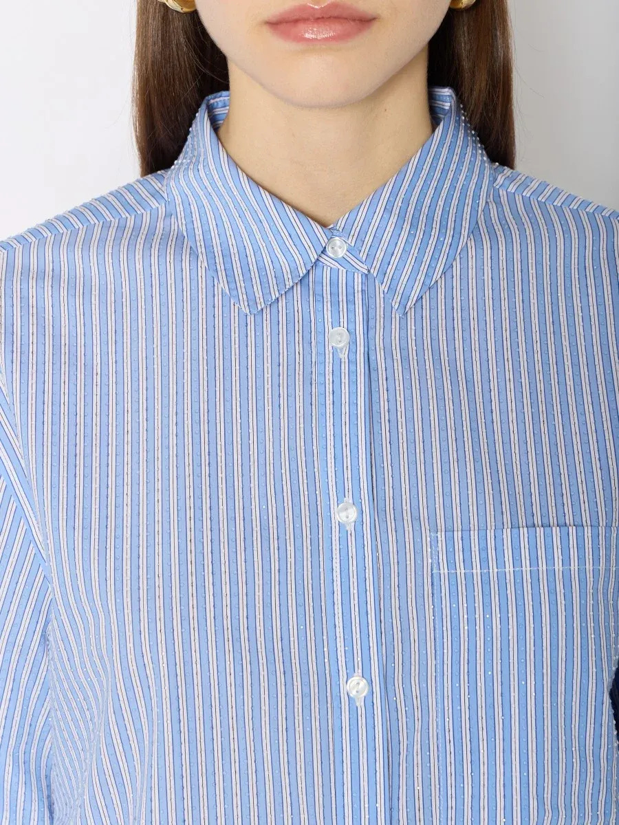 Recycled Fiber Blend Cirilla Striped Top