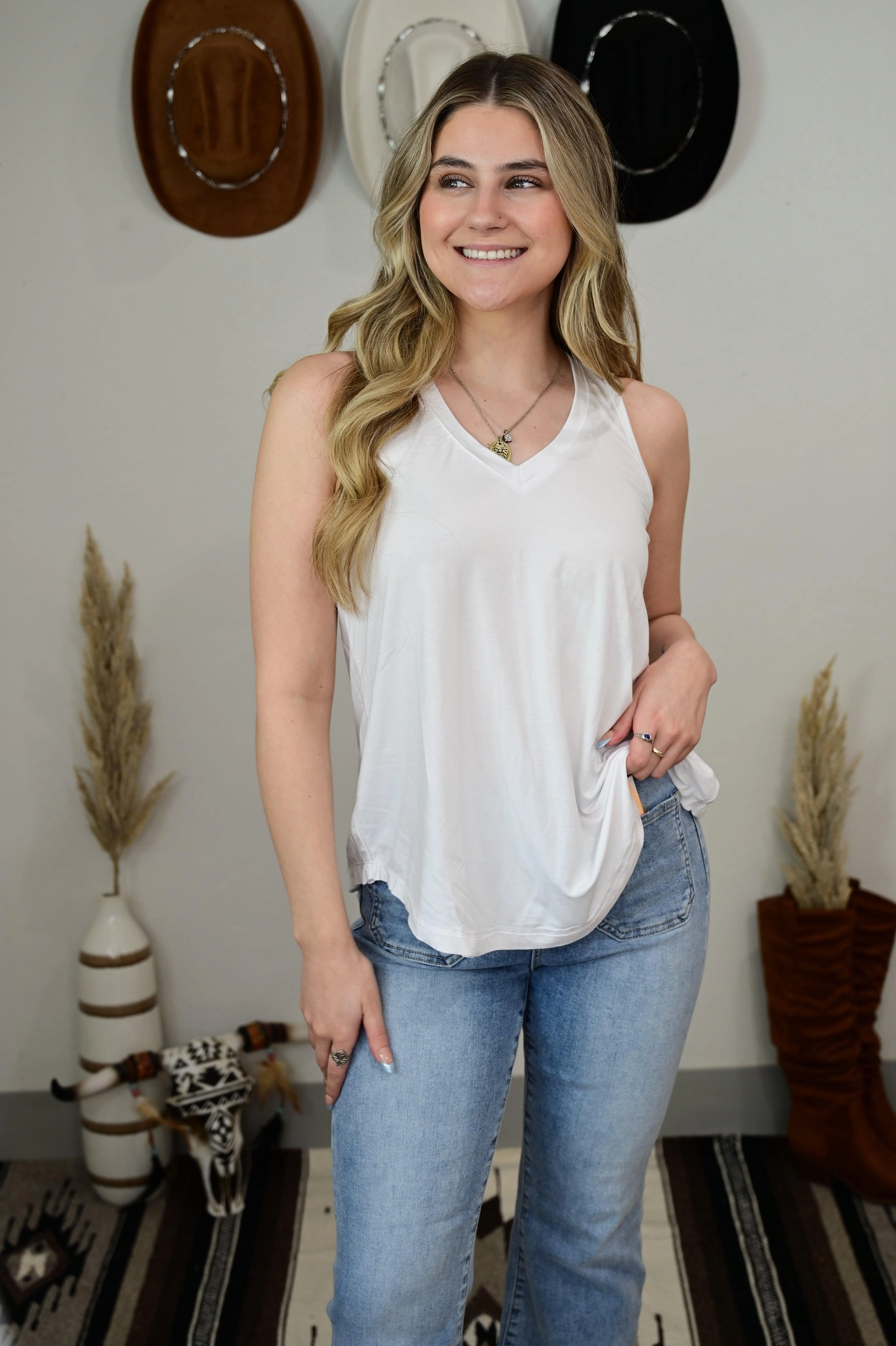 Hidden Zipper Pocket Moonlight Mirage Tank