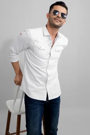 Quintuple White Shirt