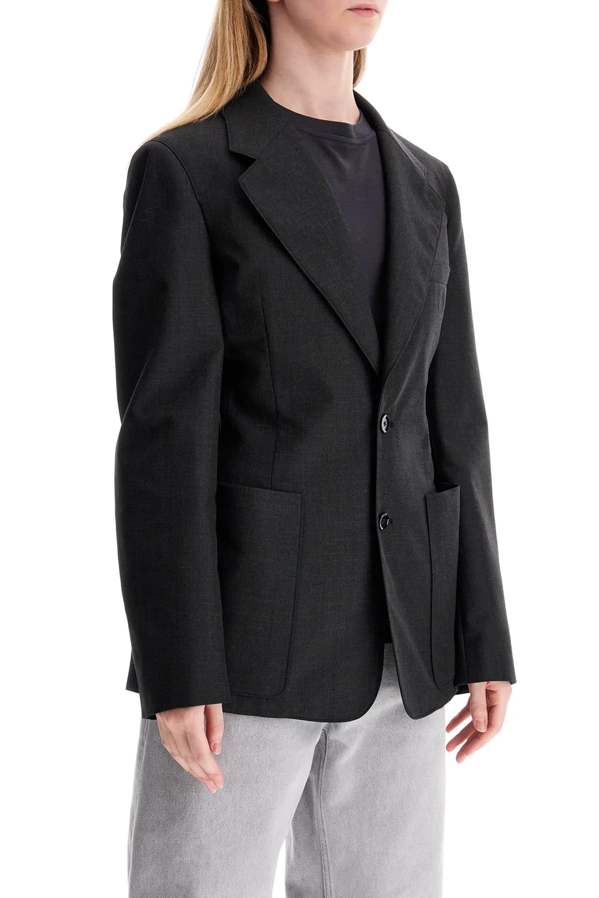 "lightweight wool barathea jacket JA1048 LF414 CAVIAR
