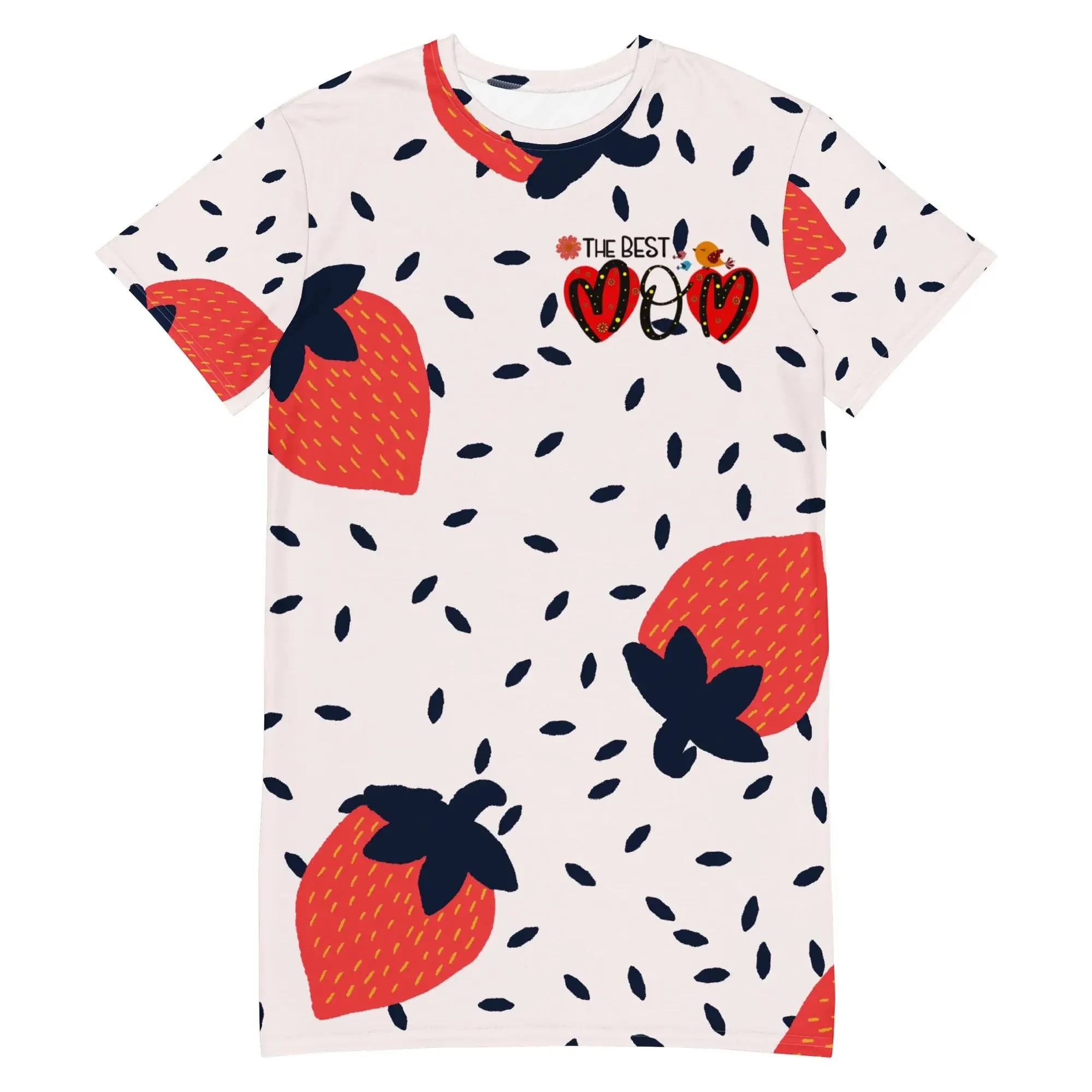 "Mothers' Day" Collection - Strawberry T- Shirt Dress