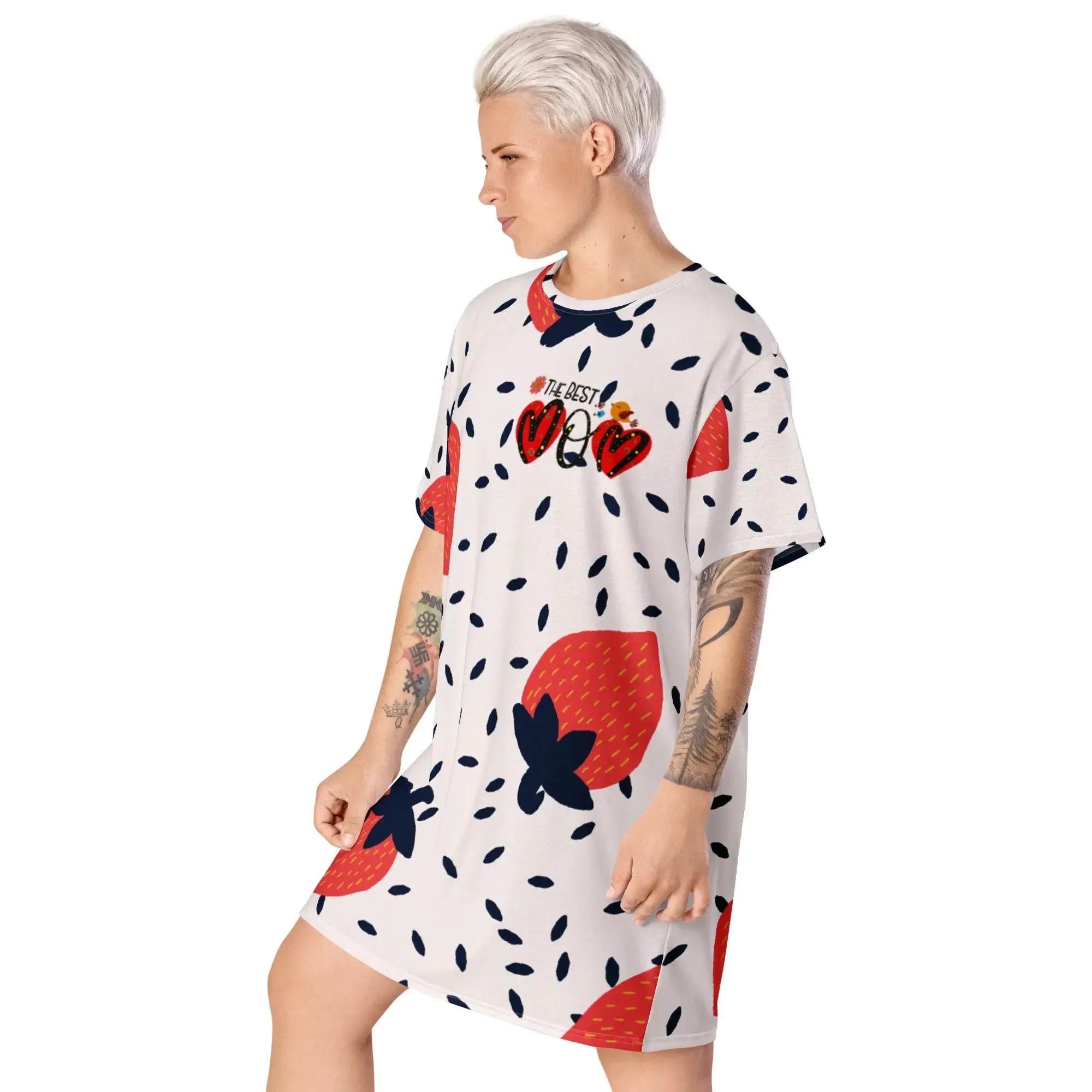 "Mothers' Day" Collection - Strawberry T- Shirt Dress