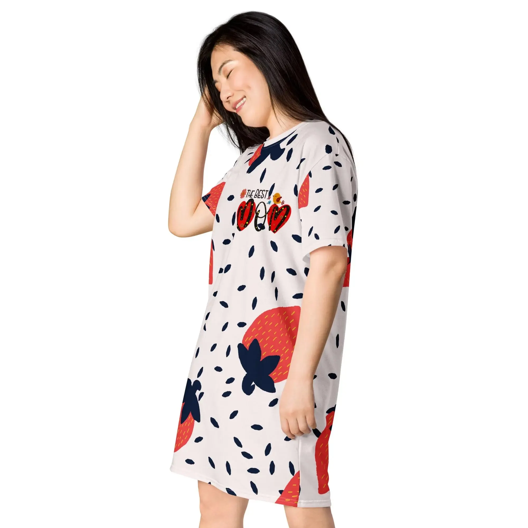 "Mothers' Day" Collection - Strawberry T- Shirt Dress