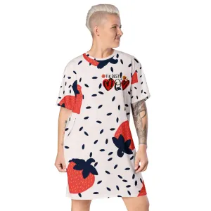 "Mothers' Day" Collection - Strawberry T- Shirt Dress