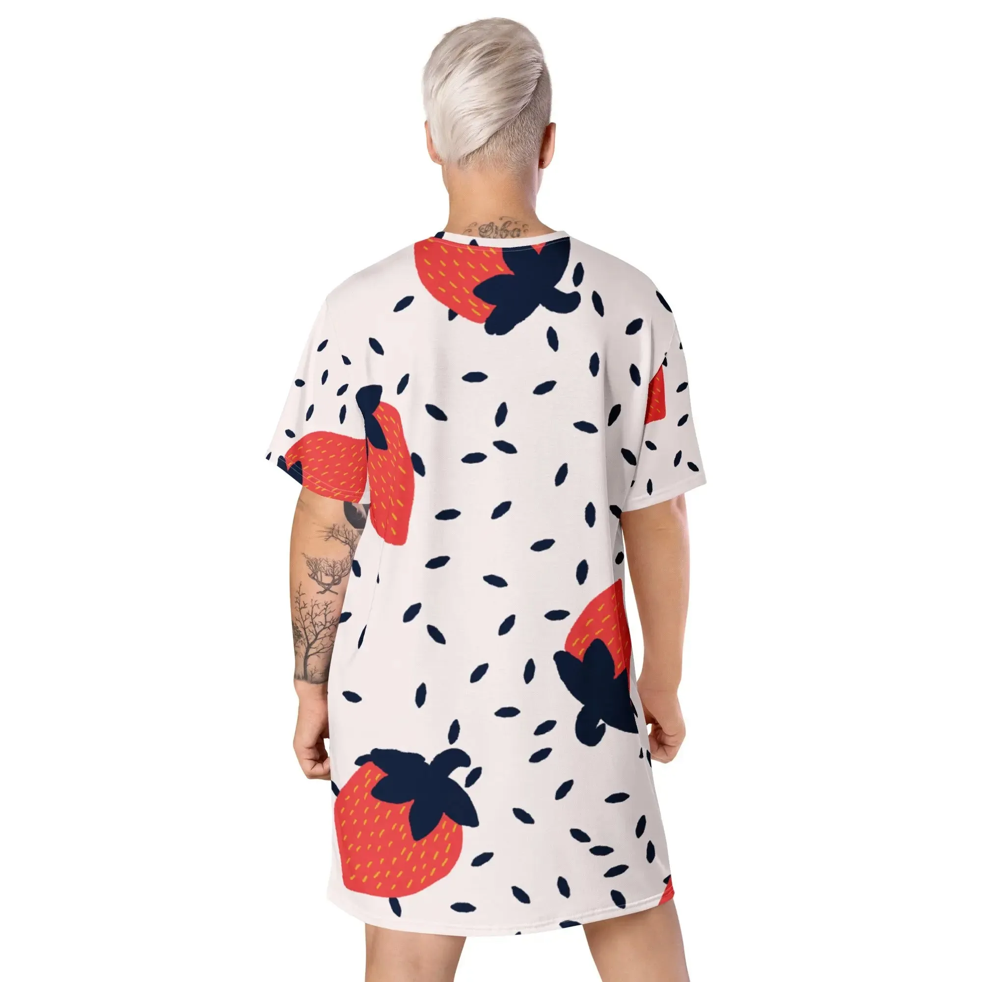 "Mothers' Day" Collection - Strawberry T- Shirt Dress