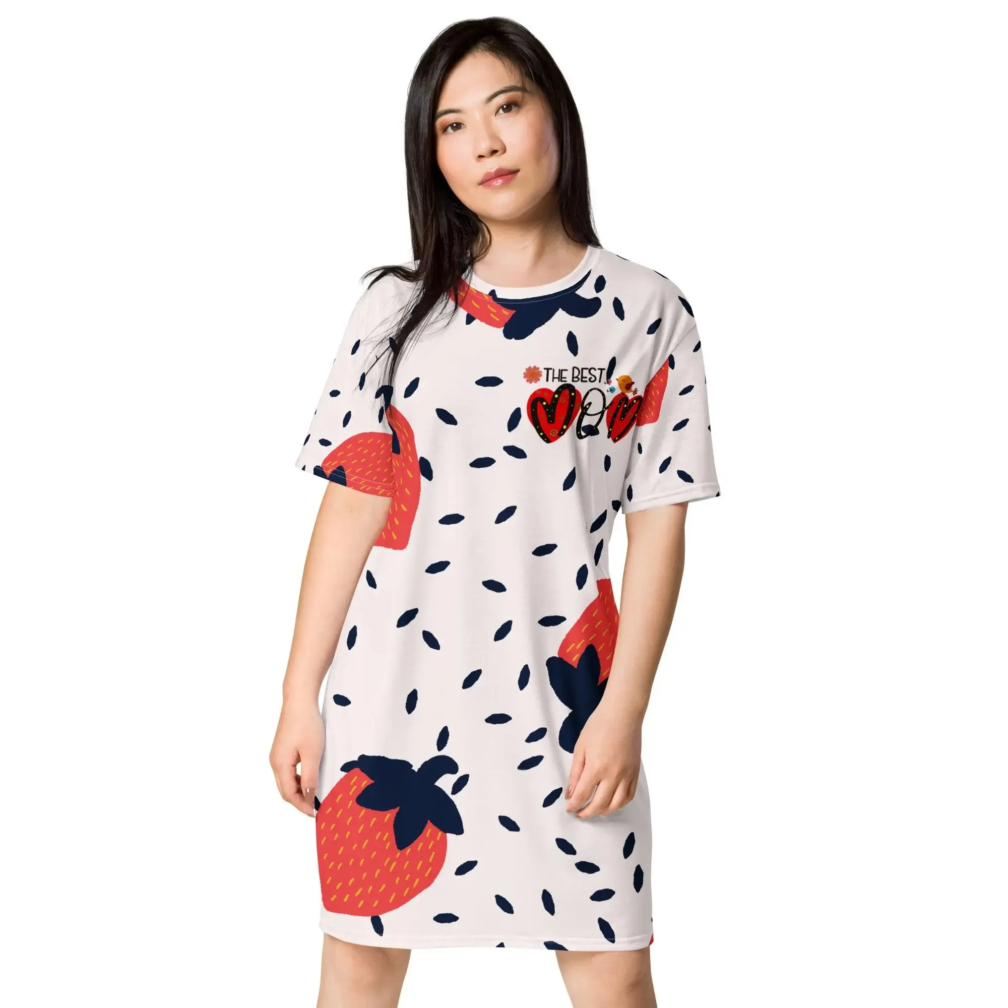 "Mothers' Day" Collection - Strawberry T- Shirt Dress